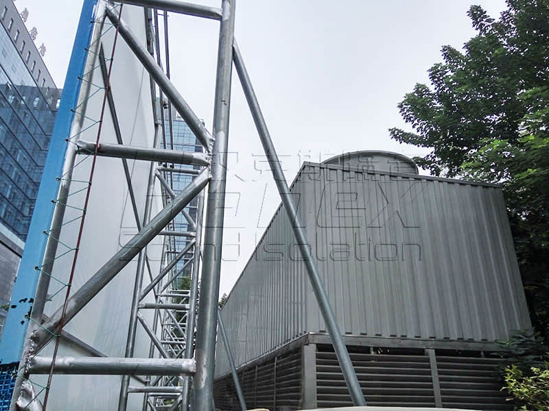 商業(yè)屋面裙樓中央空調(diào)冷卻塔降噪方案！降噪？減振誰為主？